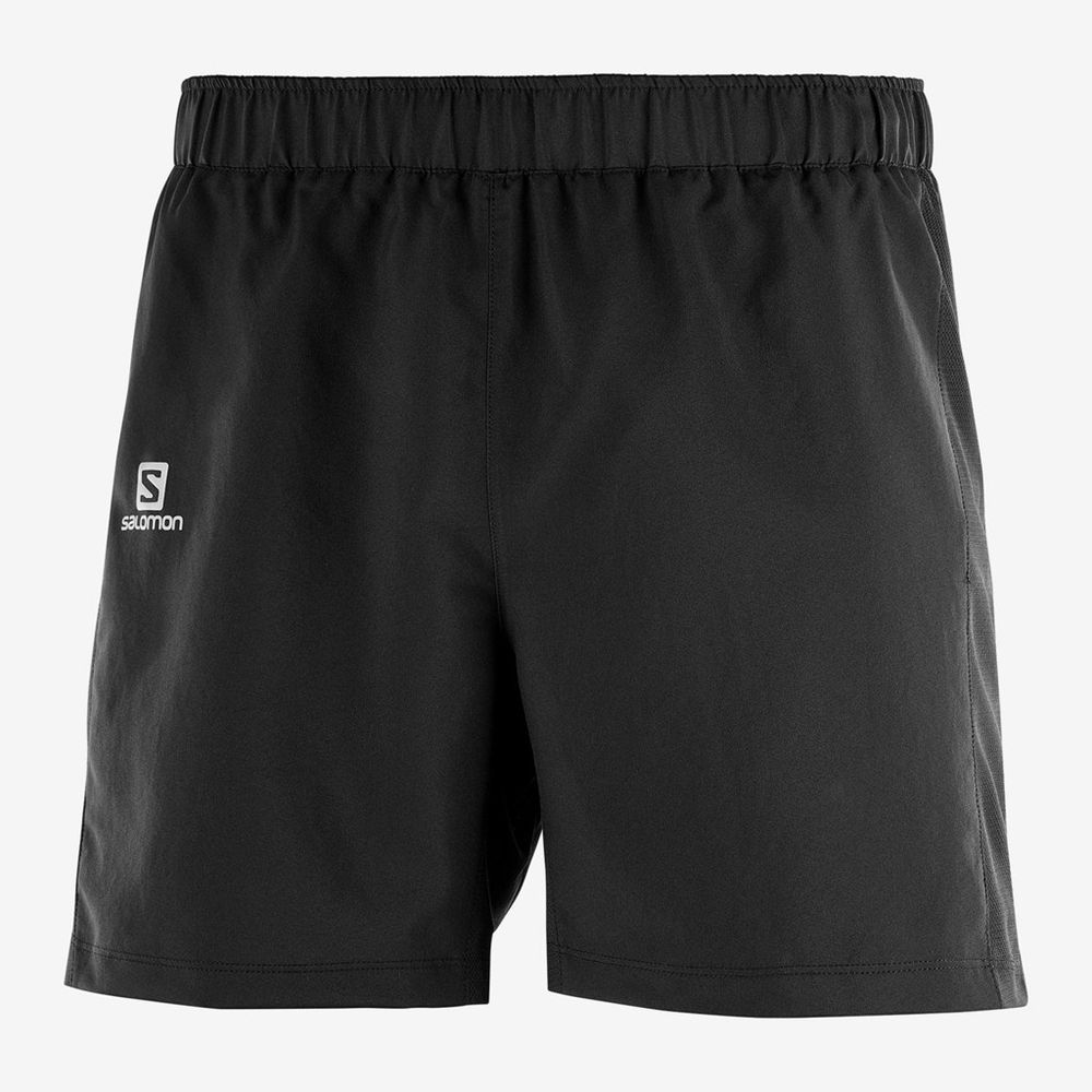 Short Salomon AGILE 5 RUNNING Homme Noir | ABDOS-9801