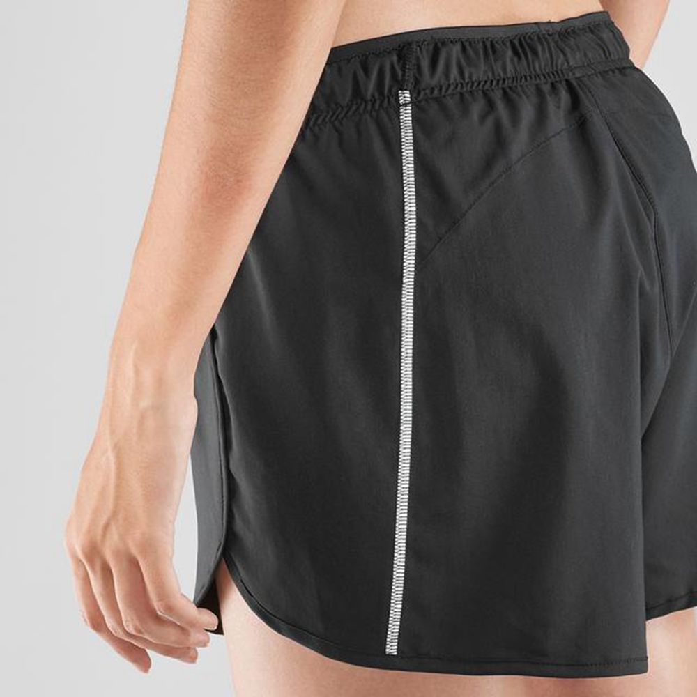 Short Salomon AGILE Femme Noir | VPQXZ-7514