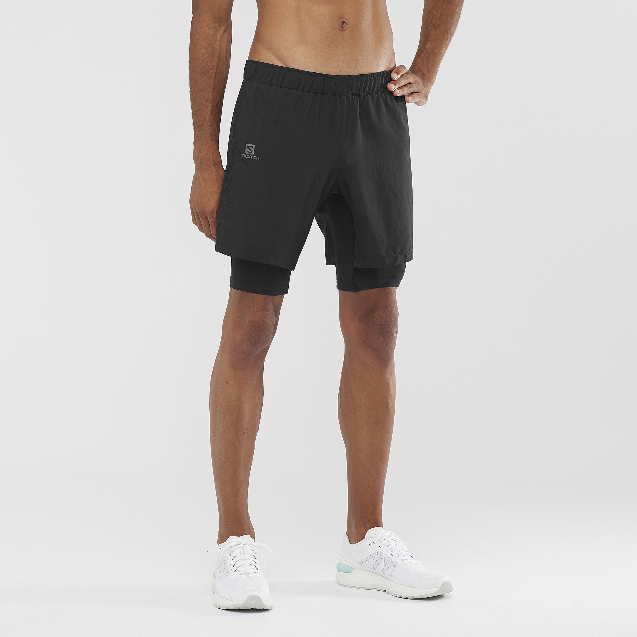 Short Salomon AGILE TWINSKIN M Homme Noir | JBPKL-6513