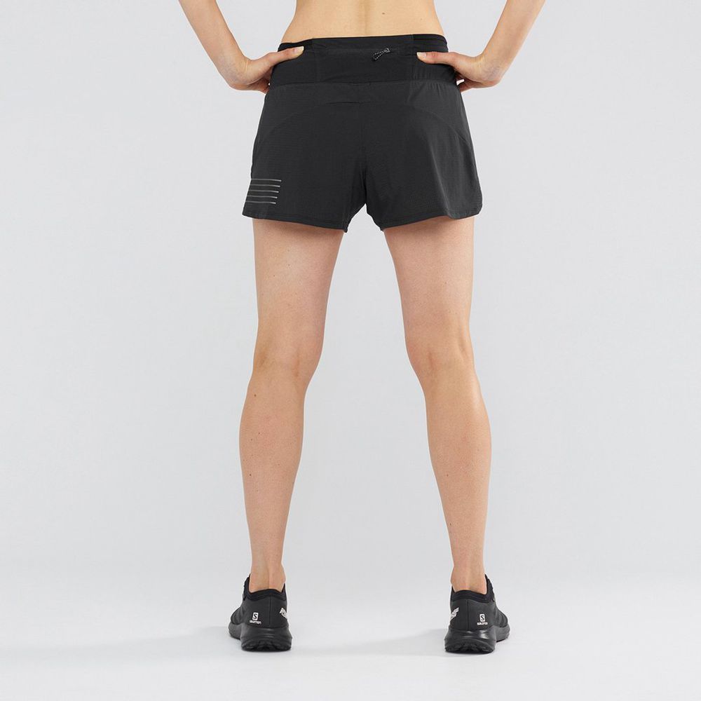 Short Salomon SENSE Femme Noir | SQBZK-9341