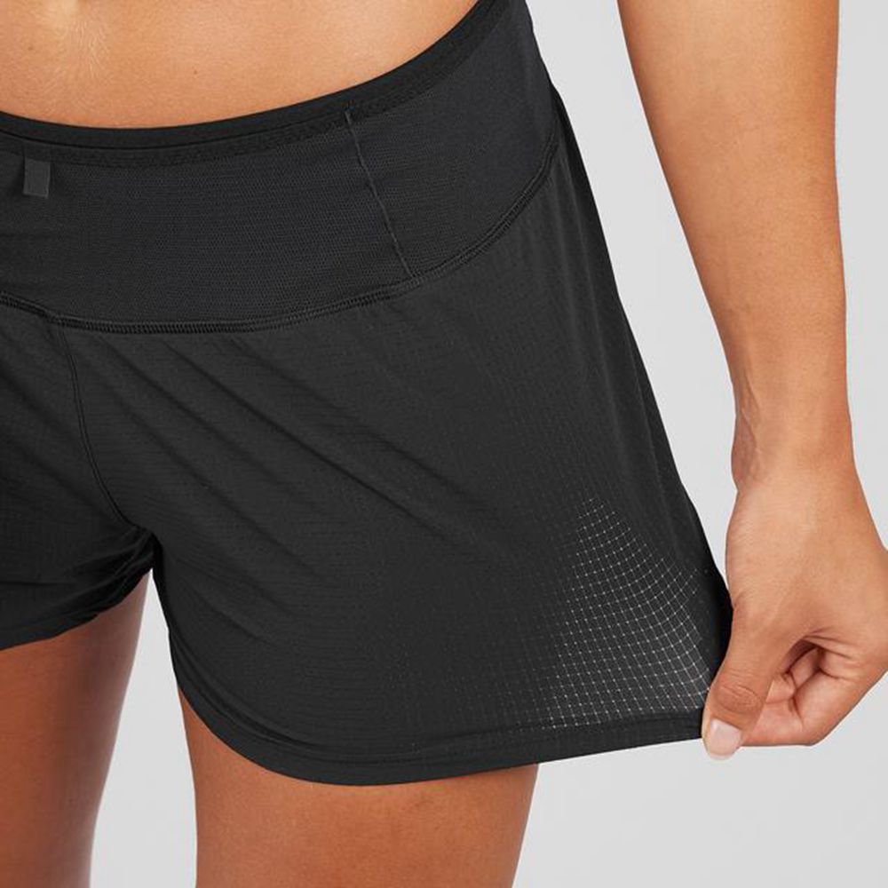 Short Salomon SENSE Femme Noir | SQBZK-9341