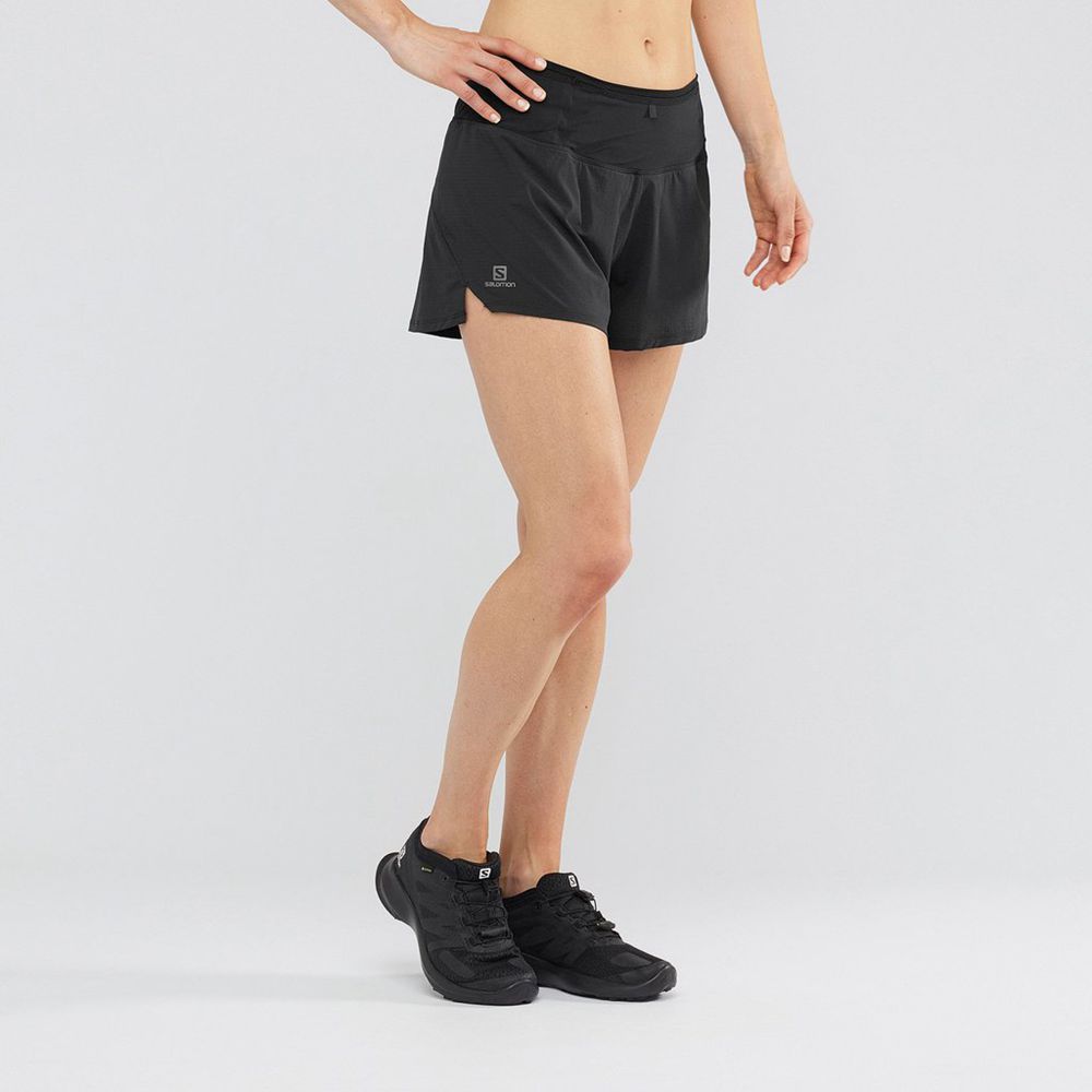 Short Salomon SENSE Femme Noir | SQBZK-9341