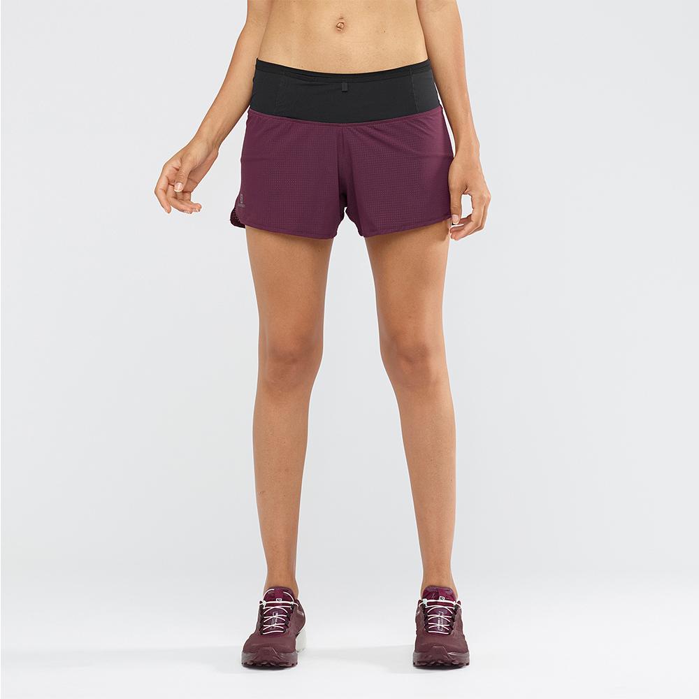 Short Salomon SENSE W Femme Violette | KENHI-1759