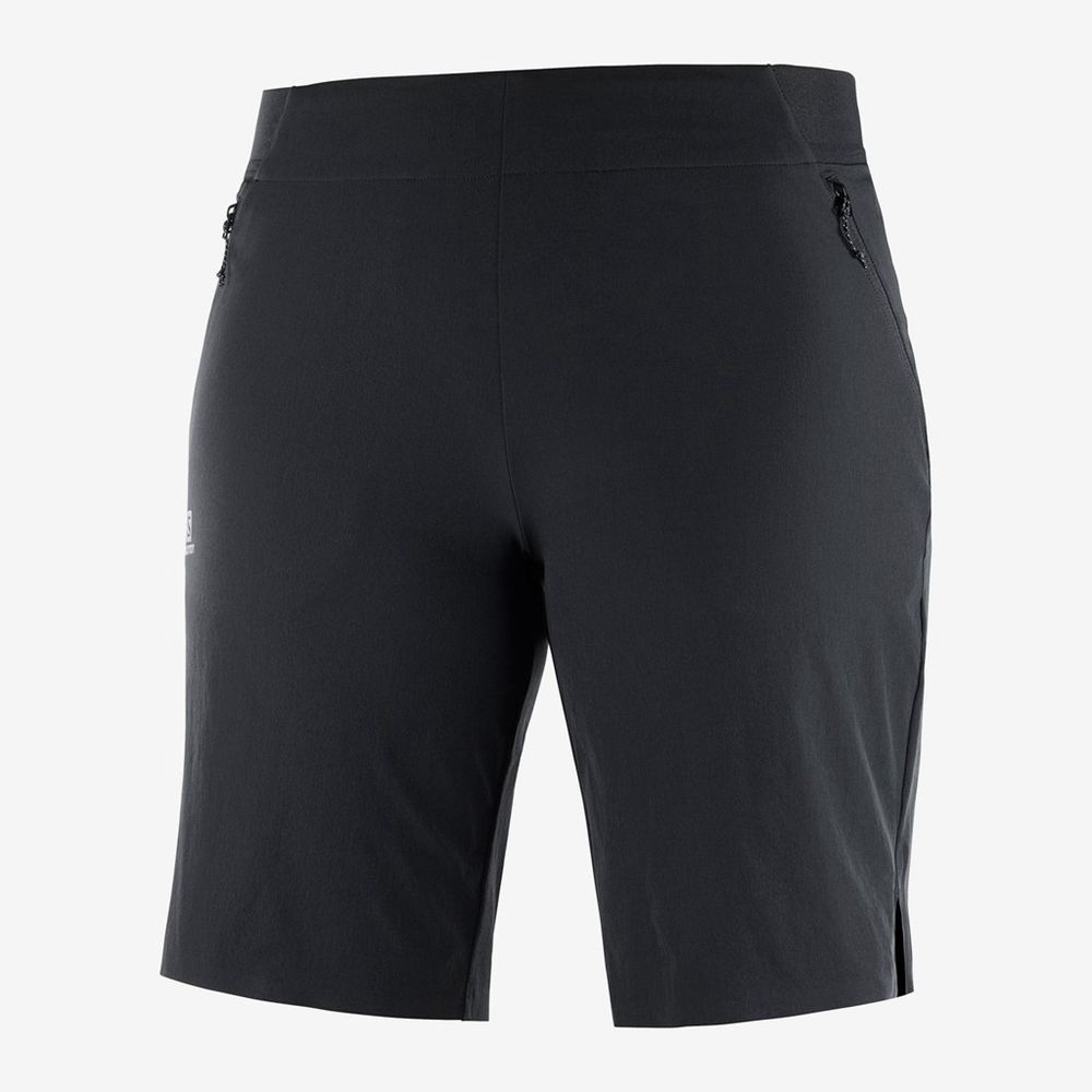 Short Salomon WAYFARER PULL ON Femme Noir | OAMEK-0835