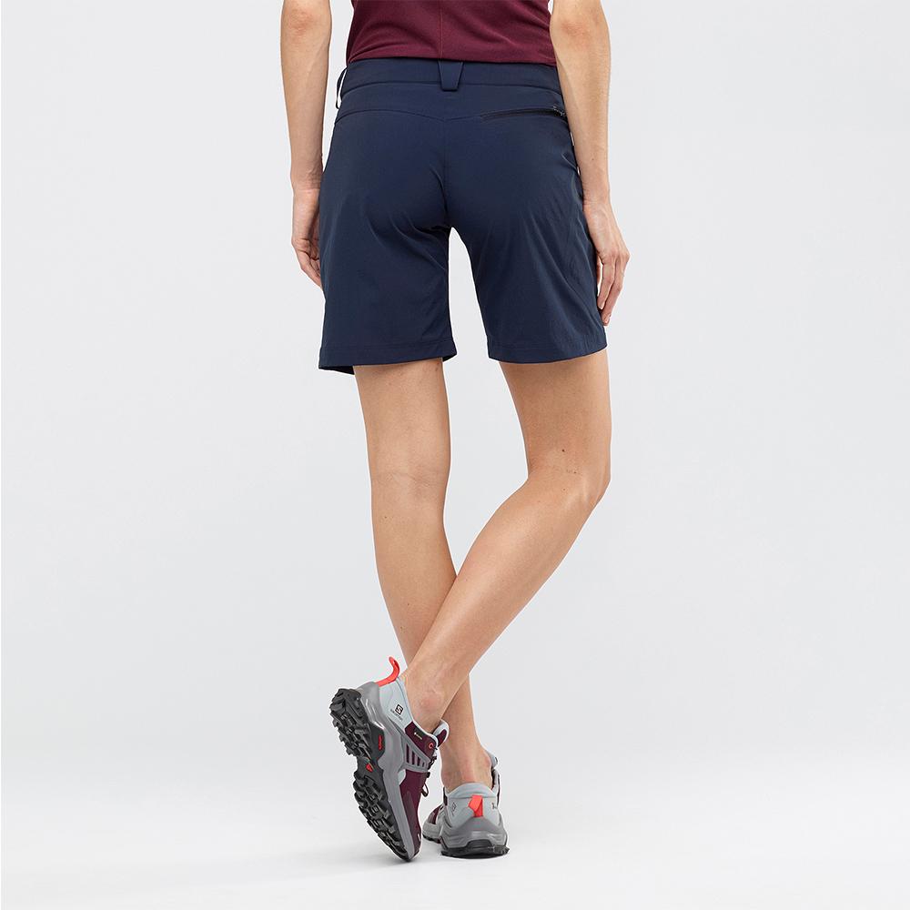 Short Salomon WAYFARER W Femme Bleu Marine | JYUZC-8367