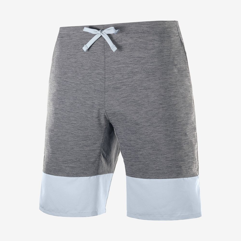 Short Salomon XA TRAINING Homme Grise Bleu | DEMFL-1608