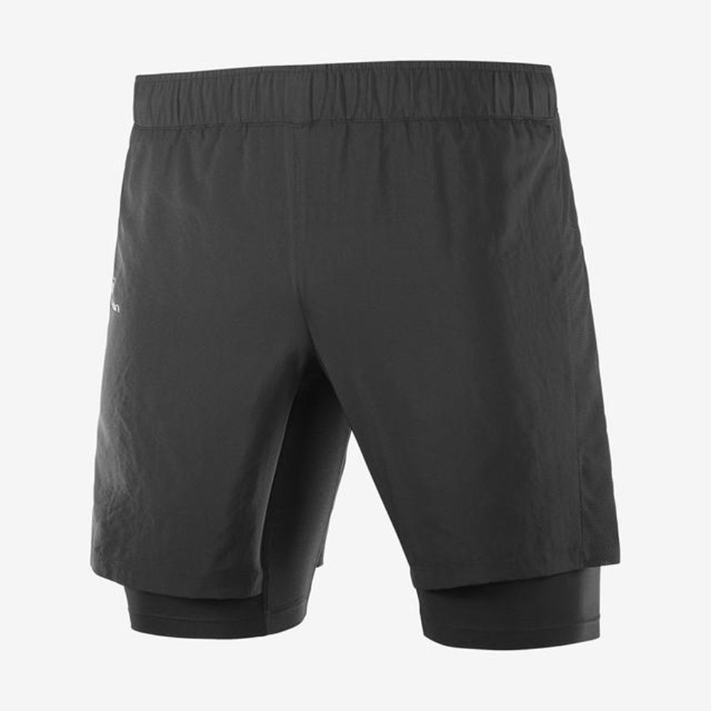 Short Salomon XA TWINSKIN Homme Vert Olive | EDLOQ-0768