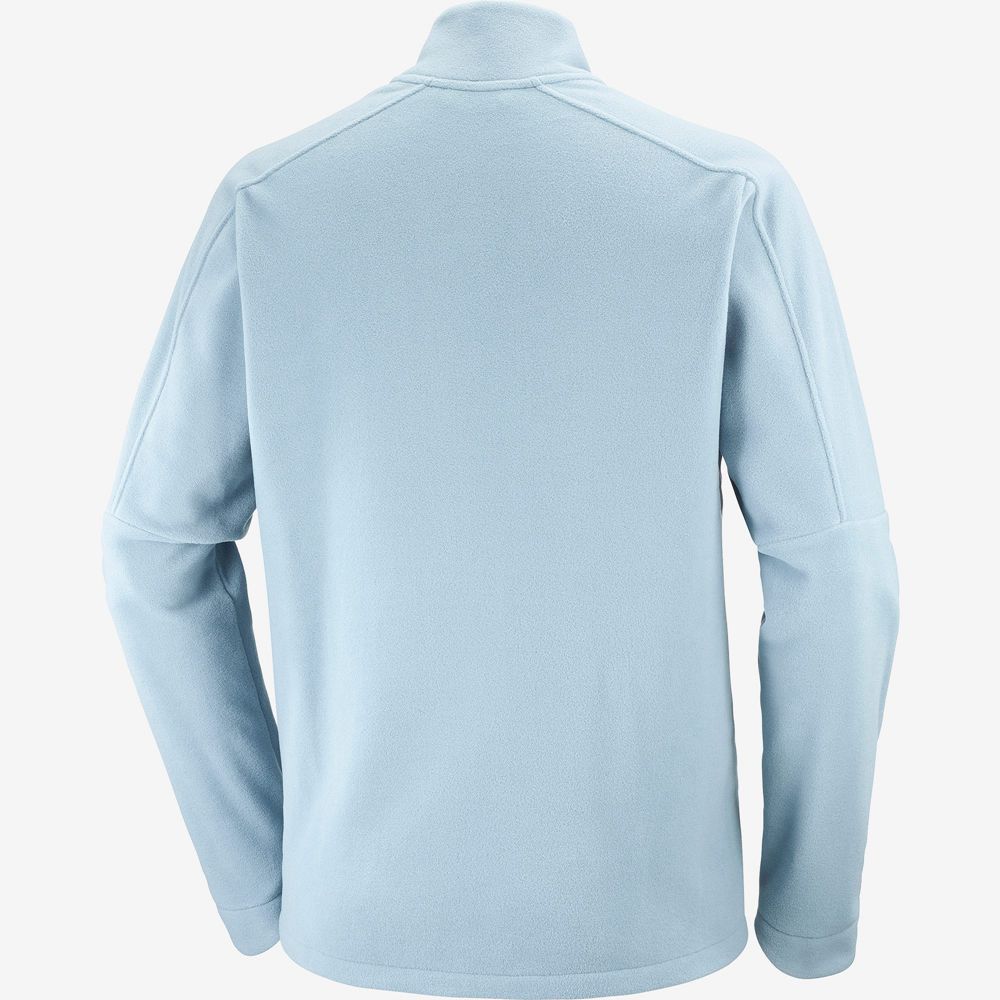 Sweat a Capuche Salomon OUTLIFE ZIP FRONT MIDLAYER M Sportswear Homme Bleu | FGYZM-1240