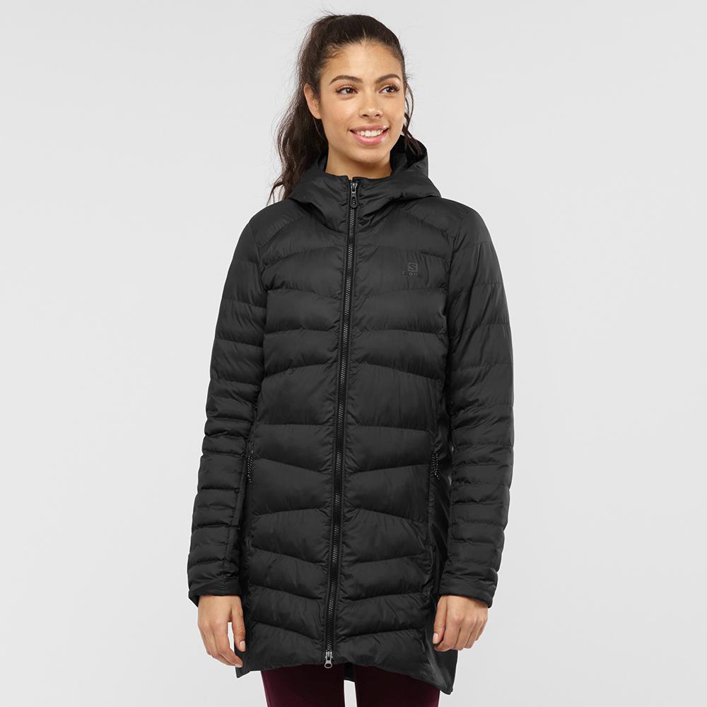 Sweat a Capuche Salomon SIGHT STORM W Femme Noir | TQPUY-6082