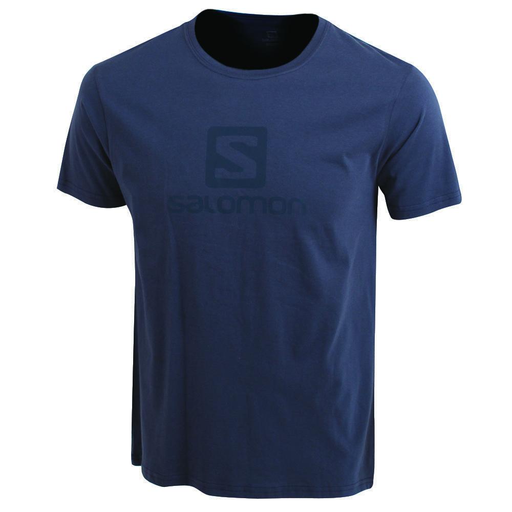 T Shirts Salomon ACHIEVE SS M Homme Bleu Marine | UGMTK-4781