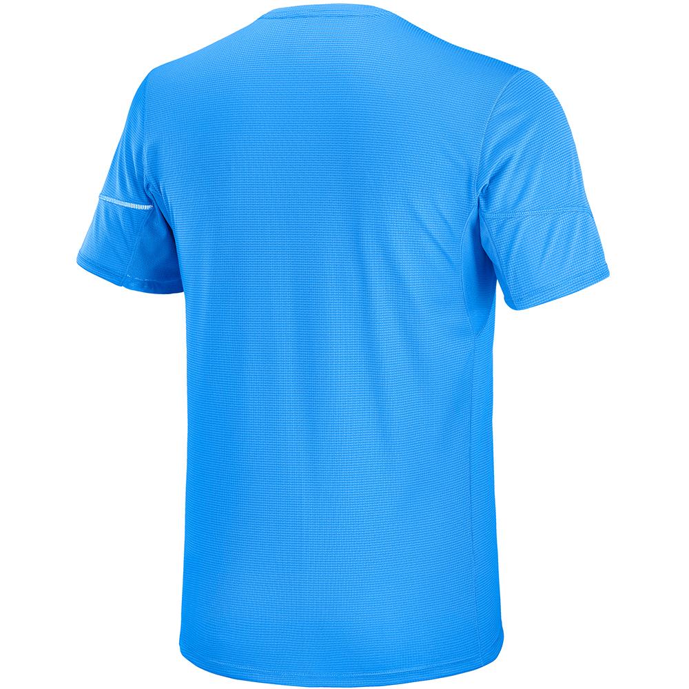 T Shirts Salomon AGILE SS M Homme Indigo | WDFRP-0871