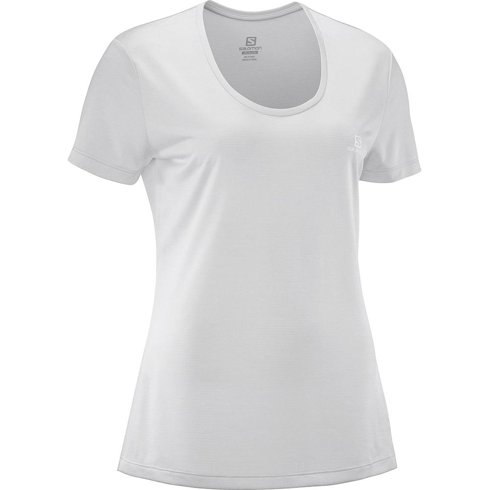 T Shirts Salomon AGILE SS W Femme Grise Clair | SVYXQ-2834