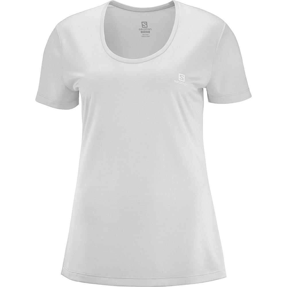 T Shirts Salomon AGILE SS W Femme Grise Clair | SVYXQ-2834