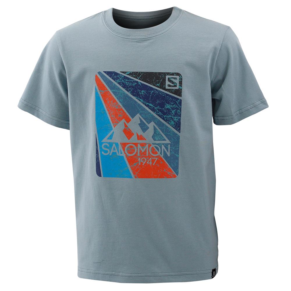 T Shirts Salomon CARSON SS B Enfant Bleu | GFHRB-1387