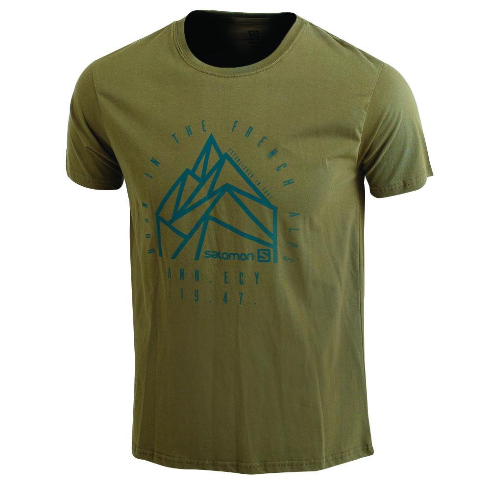 T Shirts Salomon JETLAG SS M Homme Vert Olive | NWFIV-1657