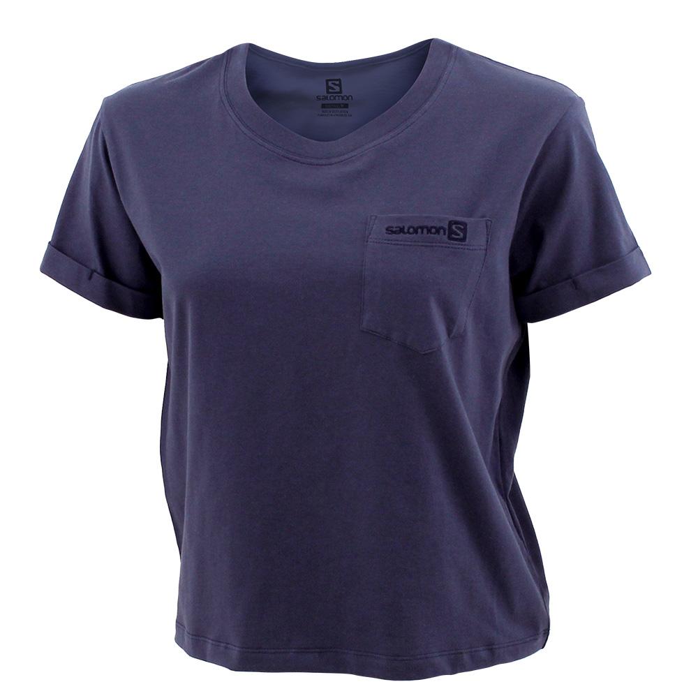 T Shirts Salomon POCKET SS W Femme Jaune | ZKTRM-5047