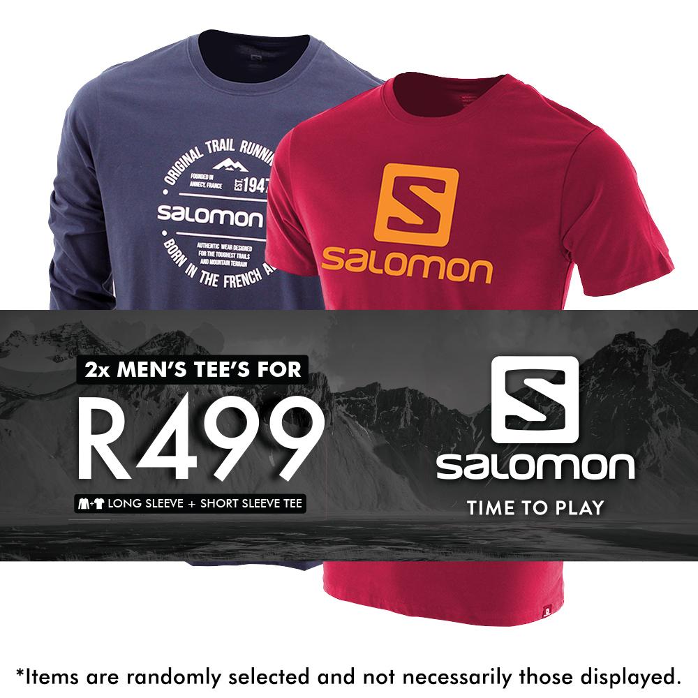 T Shirts Salomon RETAIL MEN SS AND LS 2 PACK TEES Homme Multicolore | KWPXE-3170