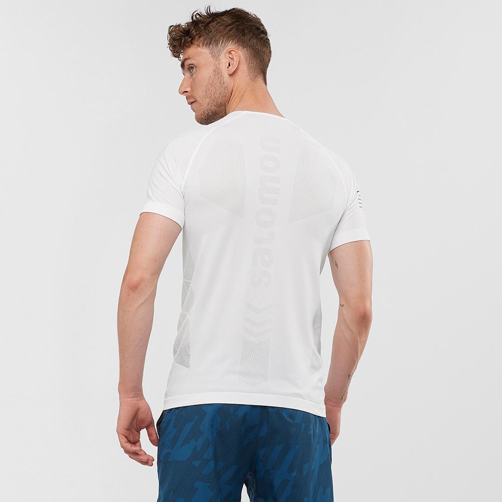 T Shirts Salomon SENSE PRO M Homme Blanche | YOTLZ-8106