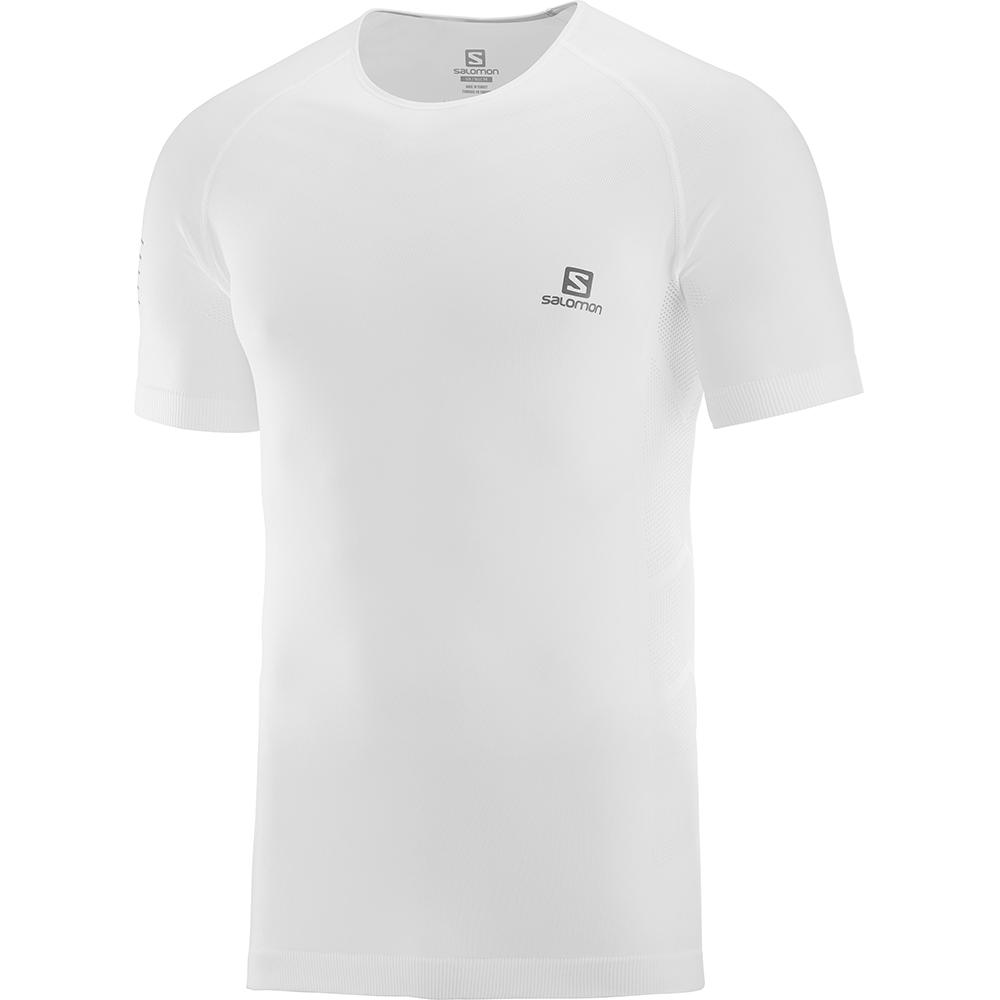 T Shirts Salomon SENSE PRO M Homme Blanche | YOTLZ-8106