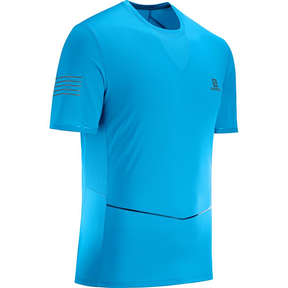 T Shirts Salomon SENSE ULTRA M Homme Bleu | JGREZ-8514