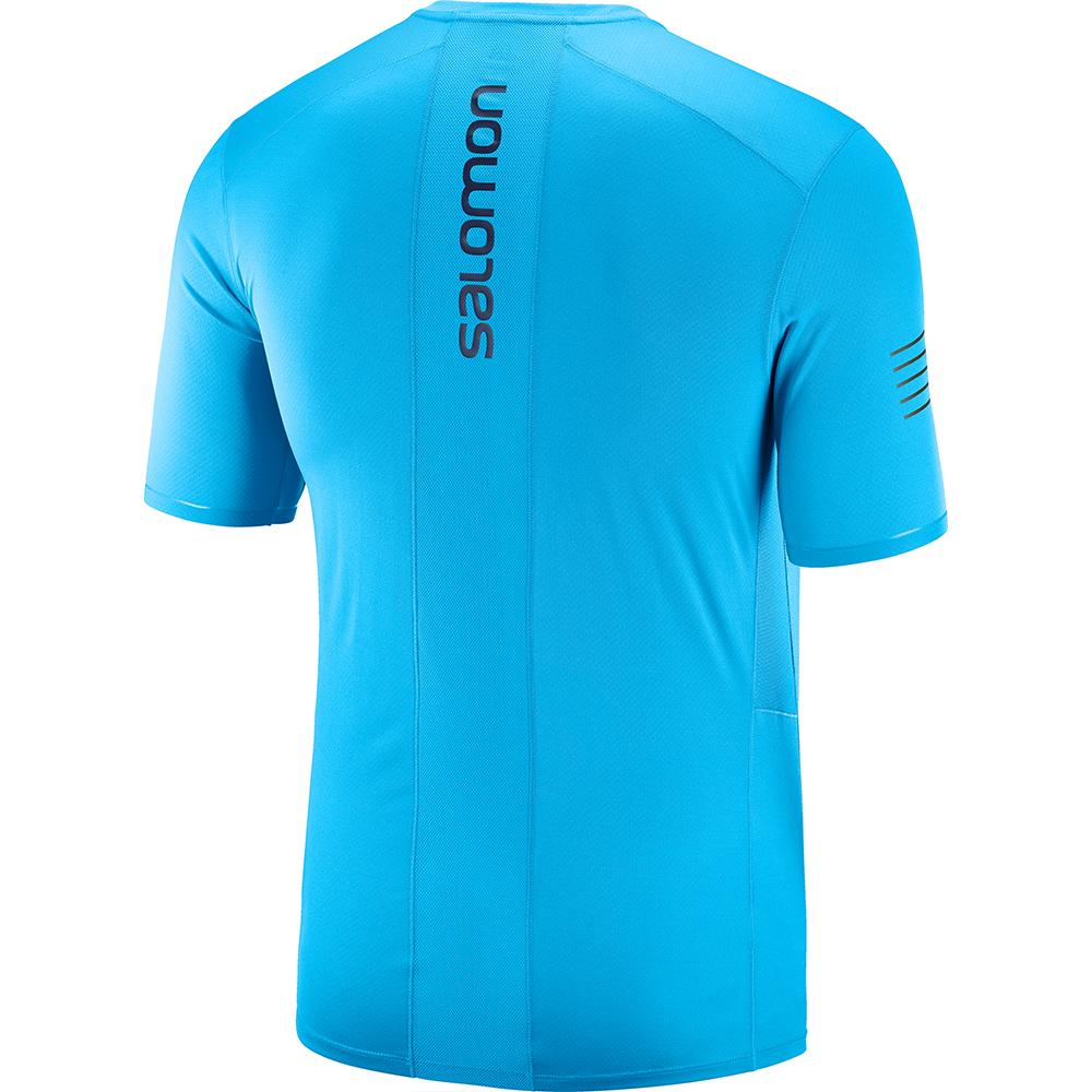 T Shirts Salomon SENSE ULTRA M Homme Bleu | JGREZ-8514