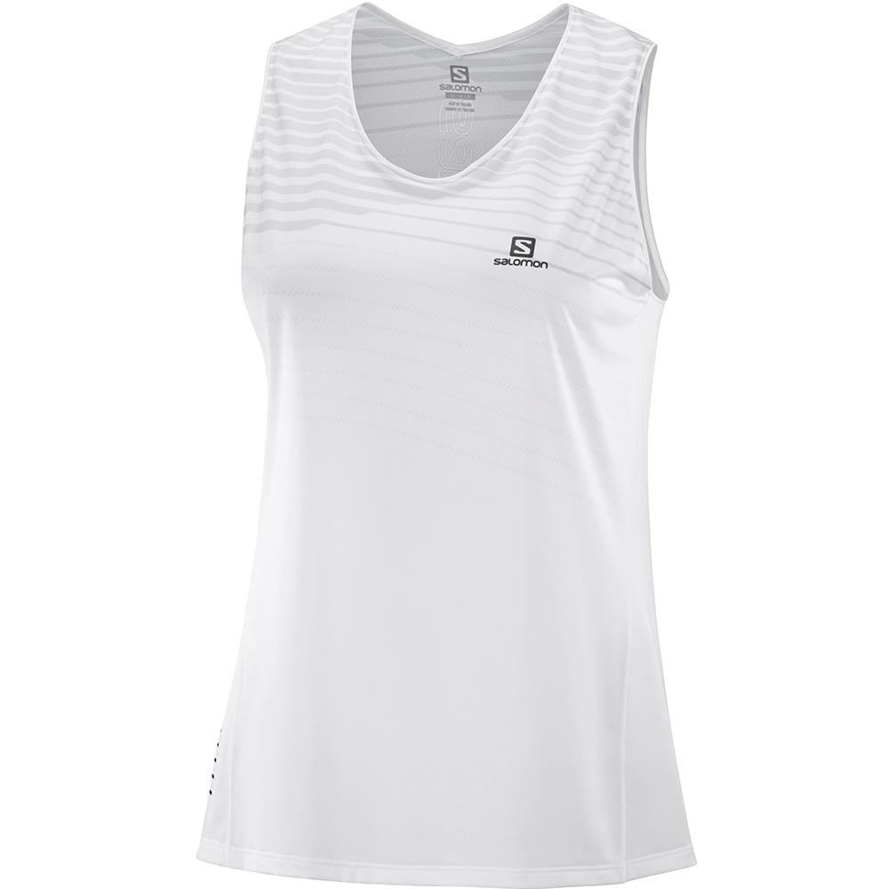 T Shirts Salomon SENSE W Femme Blanche | CKQFL-3165