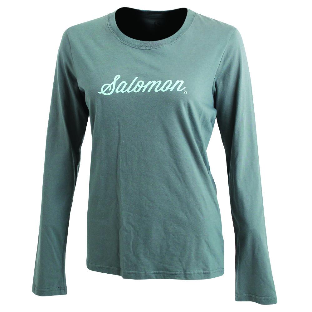 T Shirts Salomon SMOOTH LS W Long Sleeve Femme Vert | CWVRB-3108