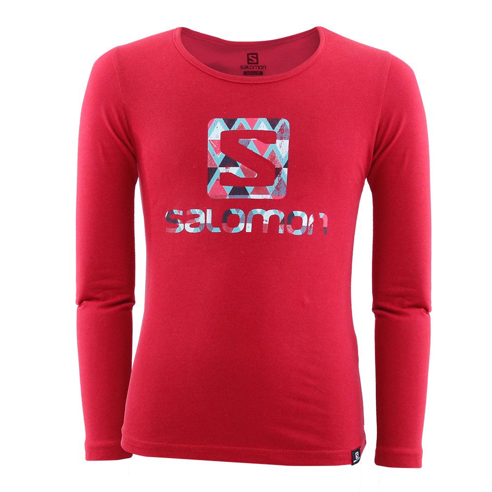 T Shirts Salomon SWAZI LS G Enfant Rouge | WKIXS-4269