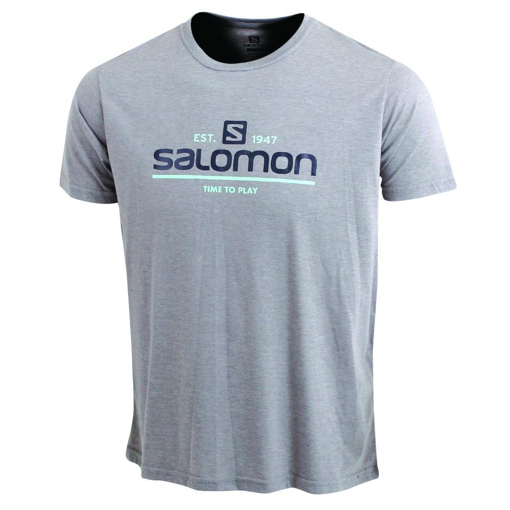 T Shirts Salomon TIME TO PLAY SS M Homme Grise | CMNKY-6437