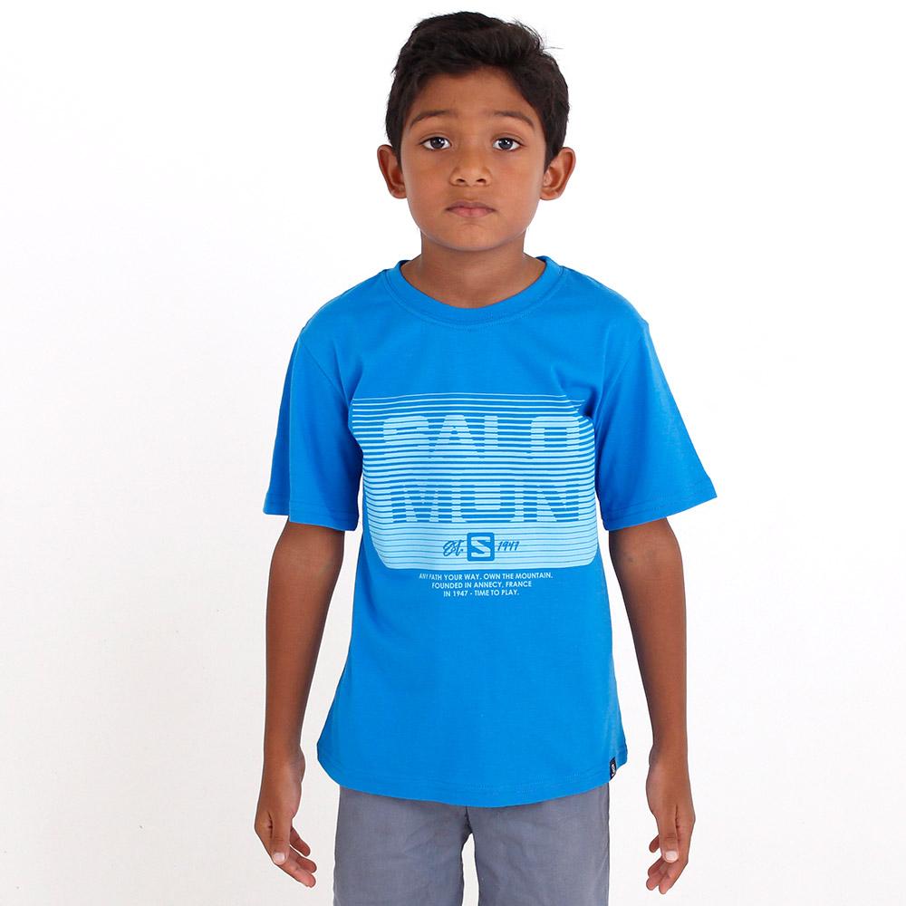 T Shirts Salomon TOMMY SS B Enfant Bleu | DFUHS-5972