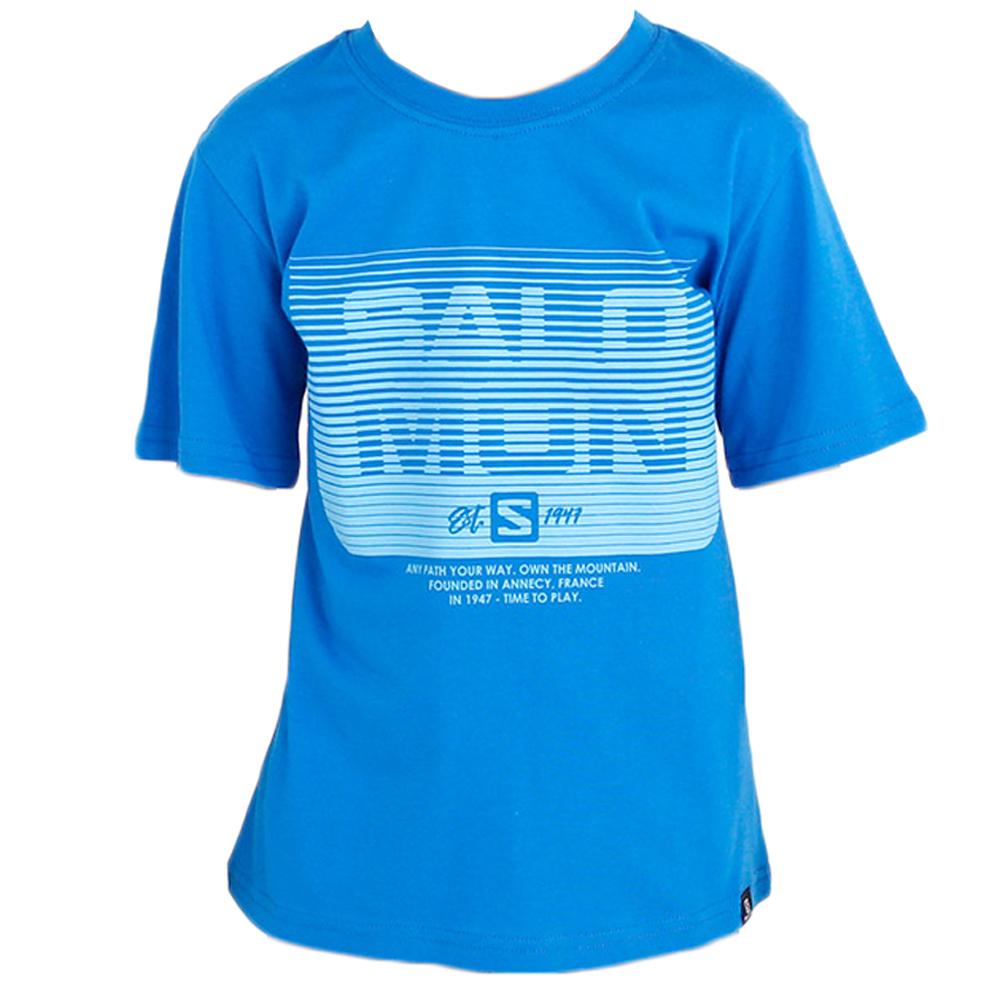 T Shirts Salomon TOMMY SS B Enfant Bleu | DFUHS-5972