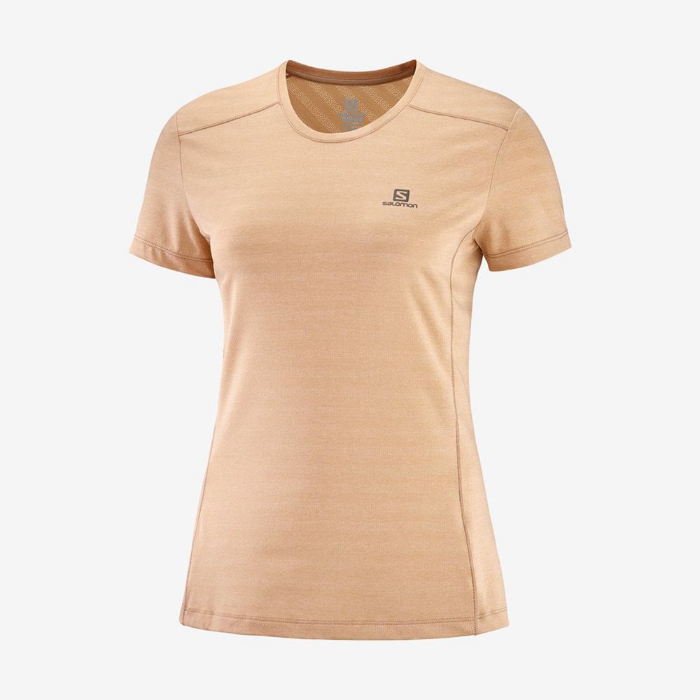 T Shirts Salomon XA Femme Beige | REGZD-4106