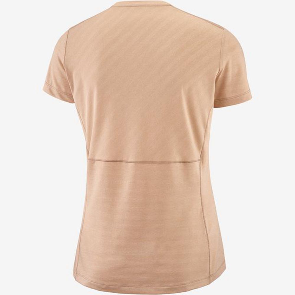 T Shirts Salomon XA Femme Beige | REGZD-4106