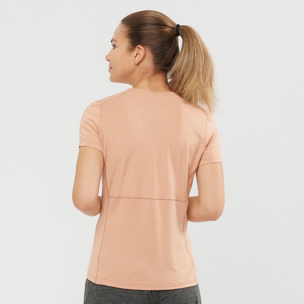 T Shirts Salomon XA Femme Beige | REGZD-4106