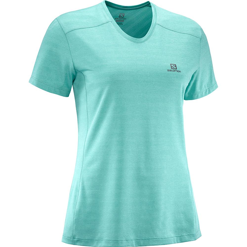 T Shirts Salomon XA W Femme Vert | MHRDC-4789