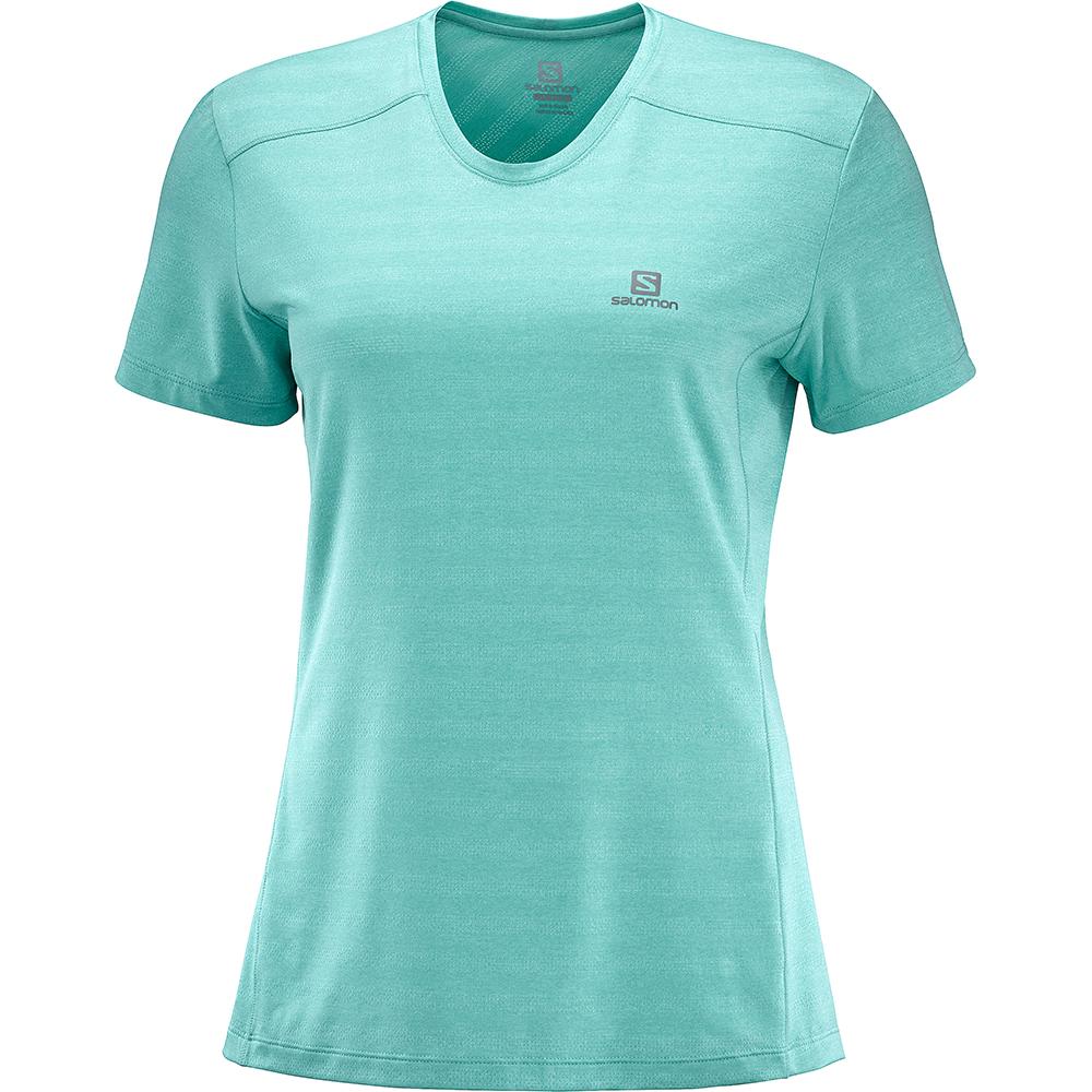 T Shirts Salomon XA W Femme Vert | MHRDC-4789