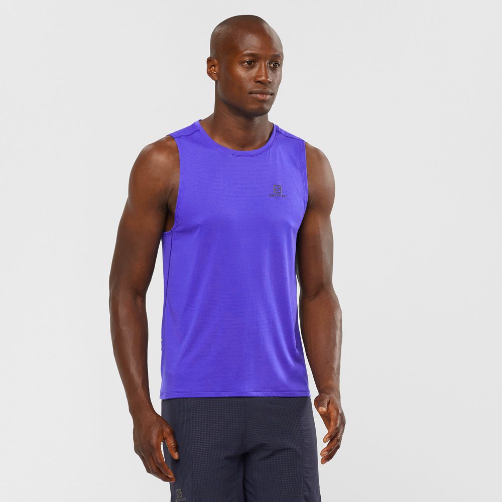 Tank Salomon AGILE M Homme Bleu | OSQJW-7056