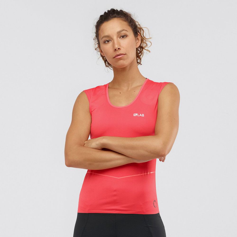 Tank Salomon S/LAB NSO SL Femme Orangered | VIOJM-3520