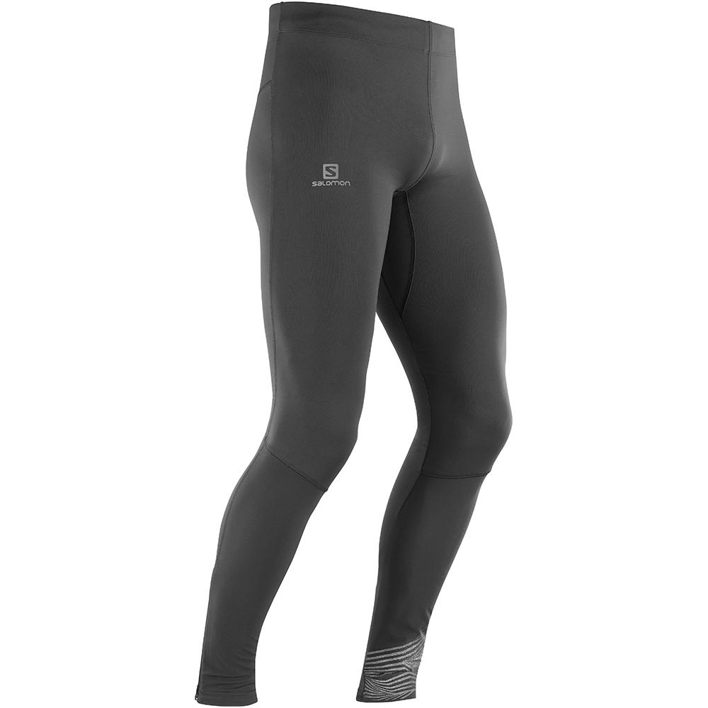 Tights Salomon AGILE LONG M Homme Noir | HCGAK-2736