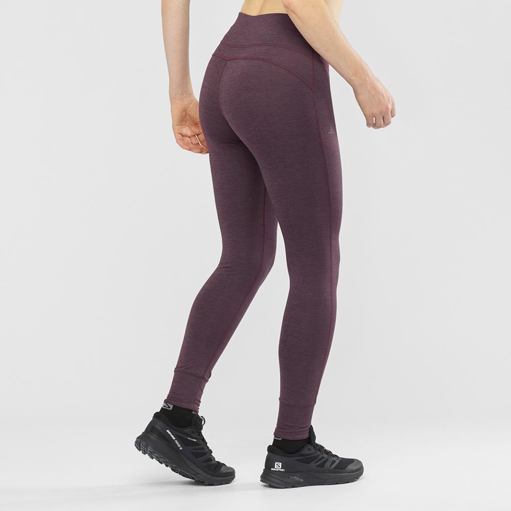 Tights Salomon COMET TECH LEG W Femme Violette | DZUER-0846