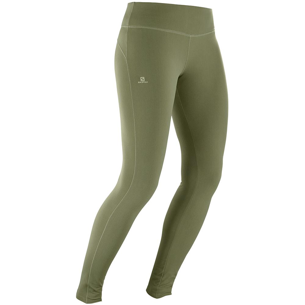 Tights Salomon COMET WARM W Femme Vert Olive | PLHOA-1873