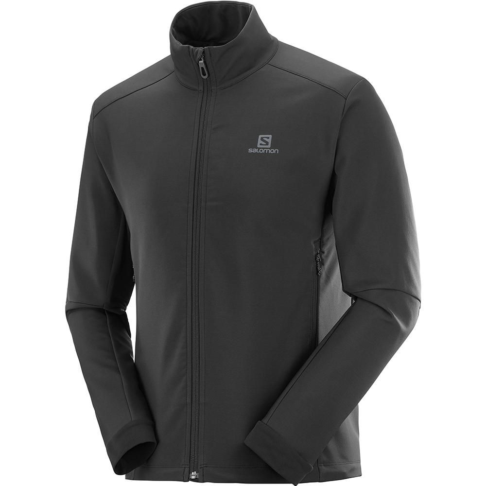 Vestes Salomon AGILE SOFTSHELL JKT M Homme Noir | ATCKS-7865