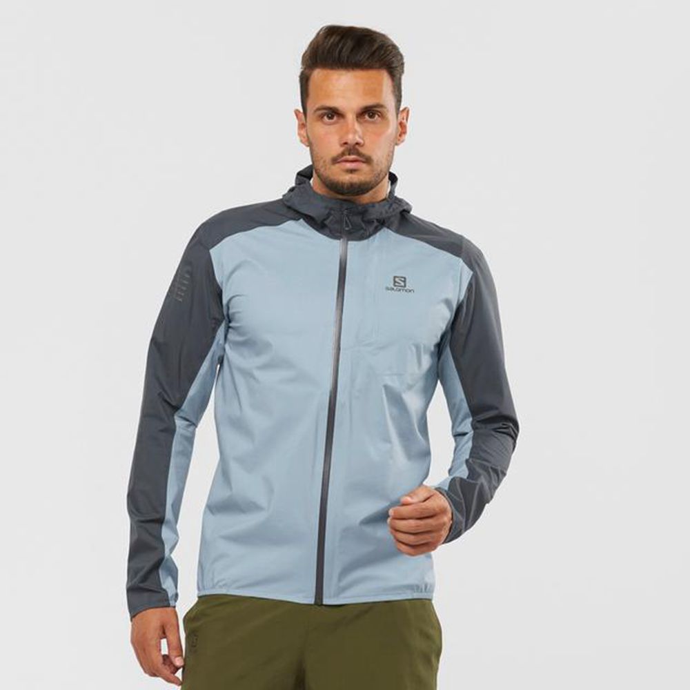 Vestes Salomon BONATTI WATERPROOF Homme Bleu | XTWFH-3519