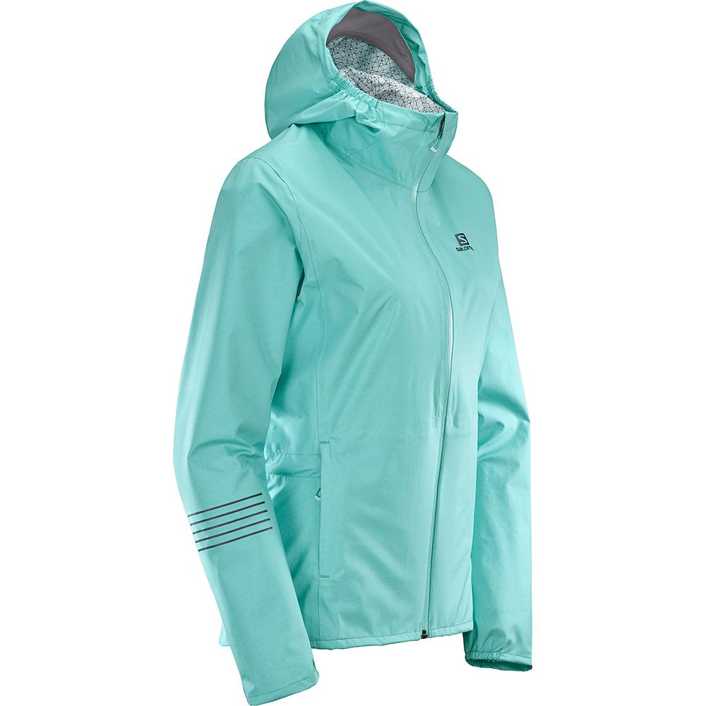 Vestes Salomon LIGHTNING WP JKT W Femme Turquoise | RKHSV-6872