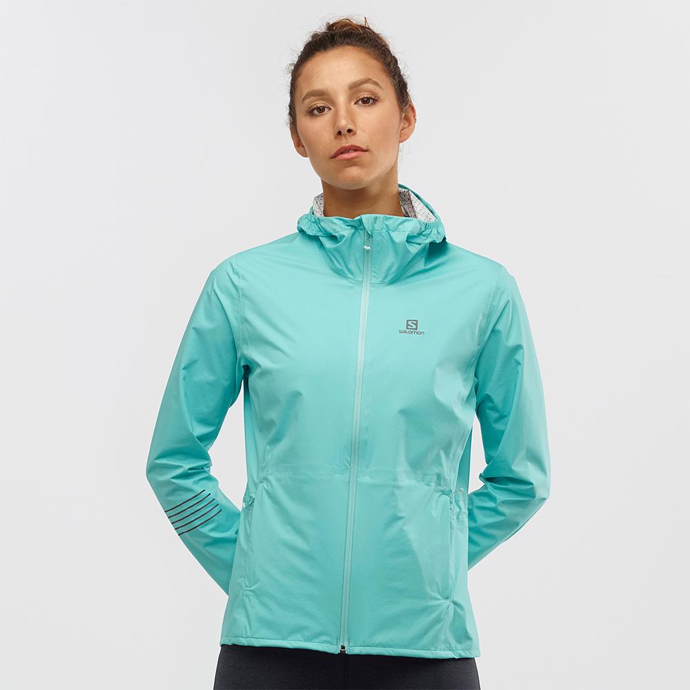 Vestes Salomon LIGHTNING WP JKT W Femme Turquoise | RKHSV-6872