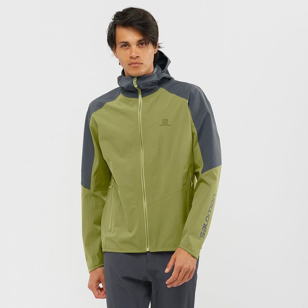 Vestes Salomon OUTLINE Homme Vert Olive | BHPIK-4693