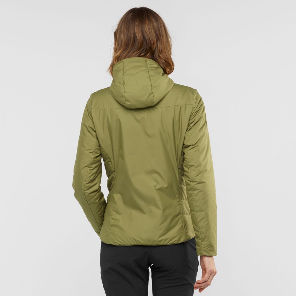 Vestes Salomon OUTRACK INSULATED Femme Vert Olive Vert | DFZHC-5086