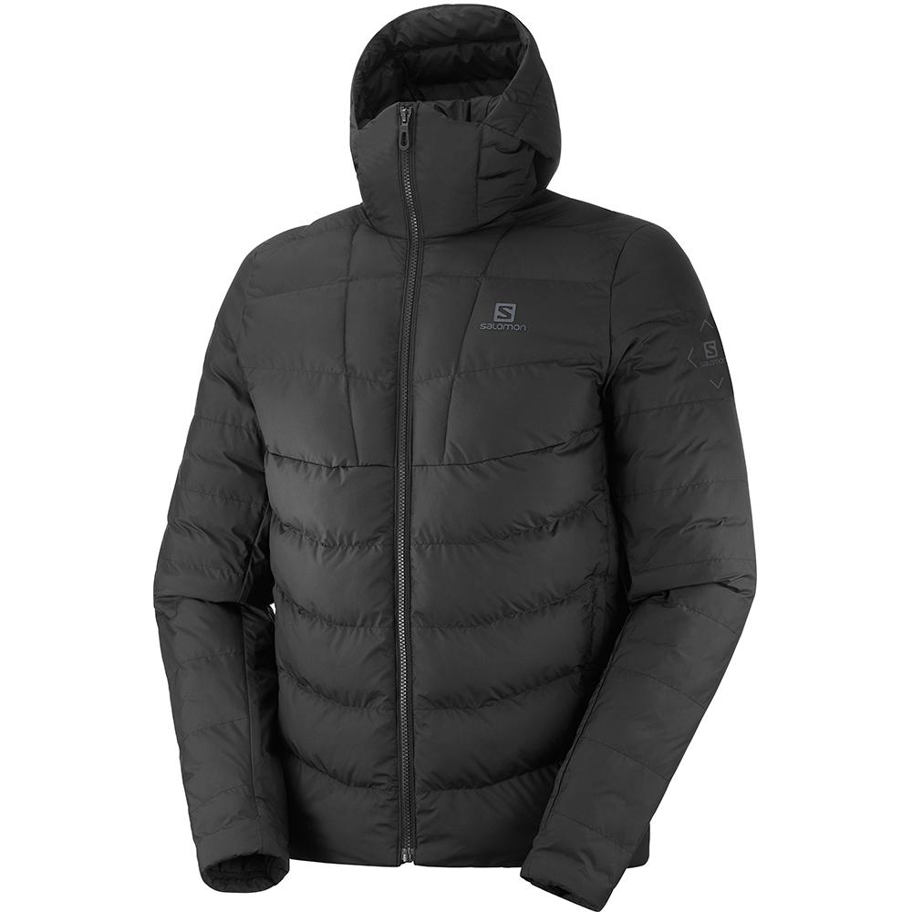 Vestes Salomon SIGHT STORM HOODIE M Homme Noir | TENQV-7508