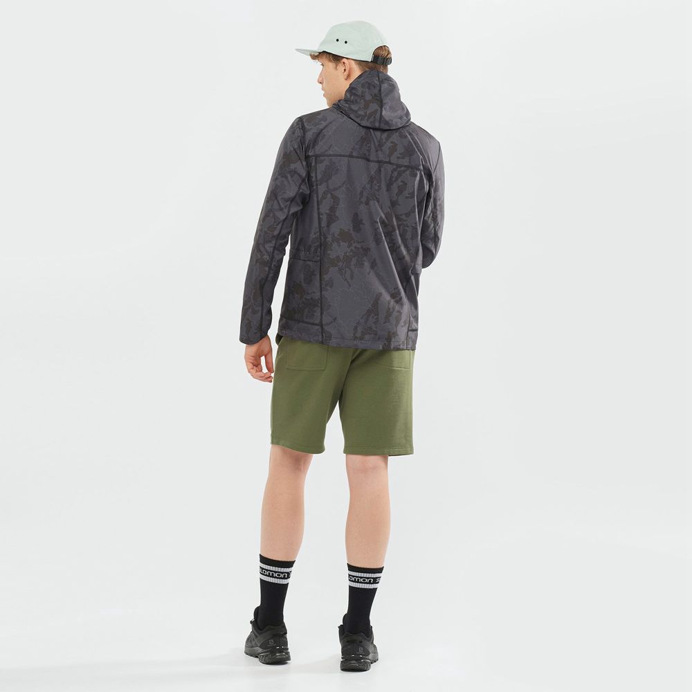 Wind Breakers Salomon OUTLIFE PACKABLE SHELL U Homme Noir | HSDTX-8625